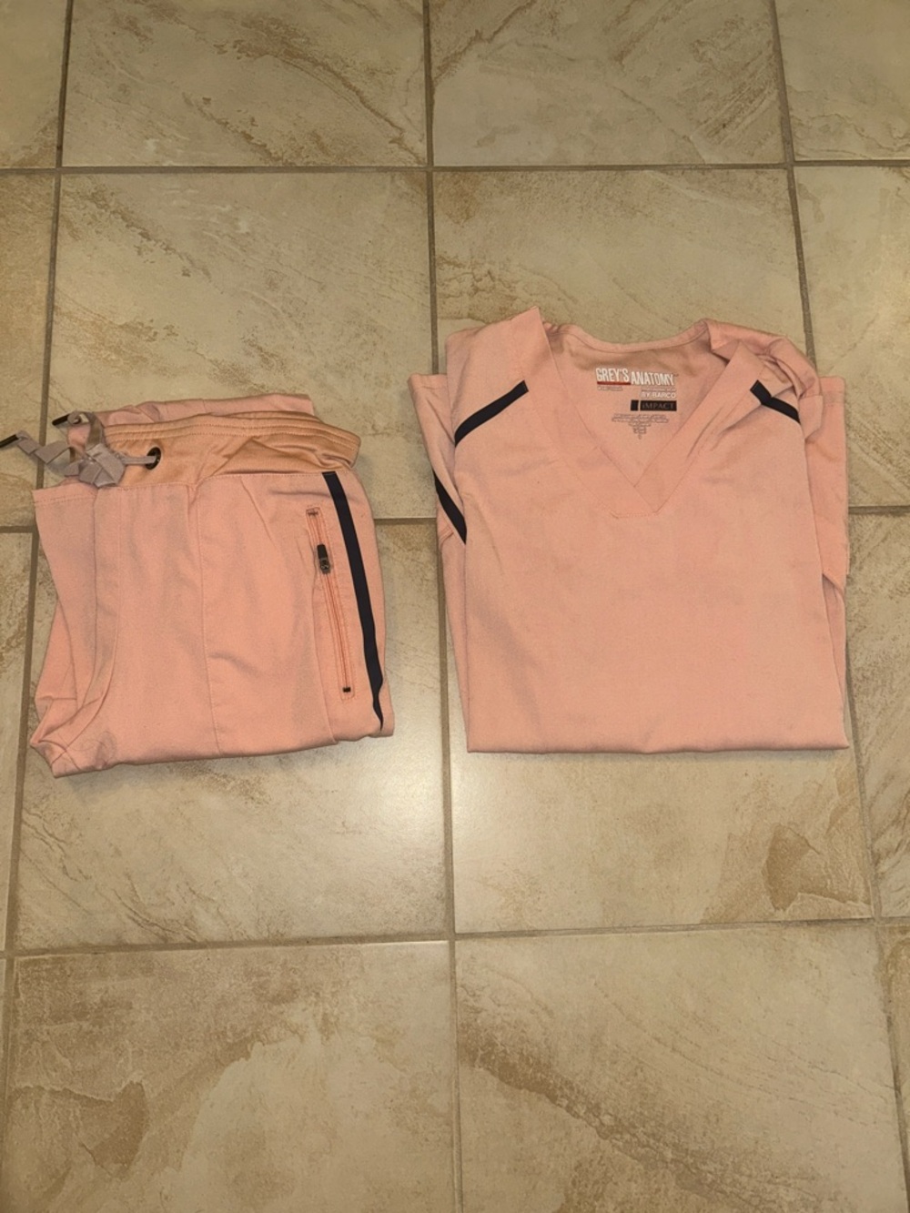 Grey's Anatomy Peach V-Neck Medical Top